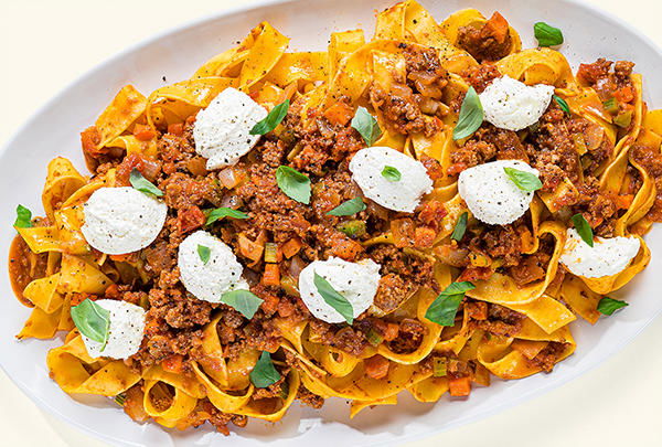 Bolognese with Fresh Pappardelle